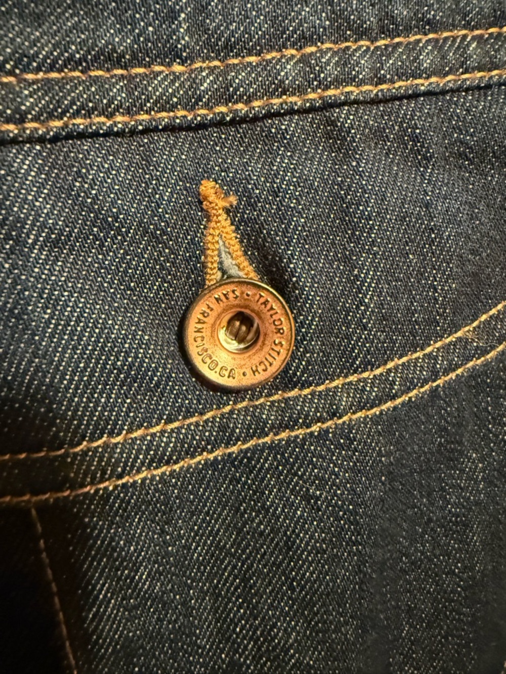 Taylor Stitch Long Haul Dark Blue Denim Jacket - Picture 3 of 10